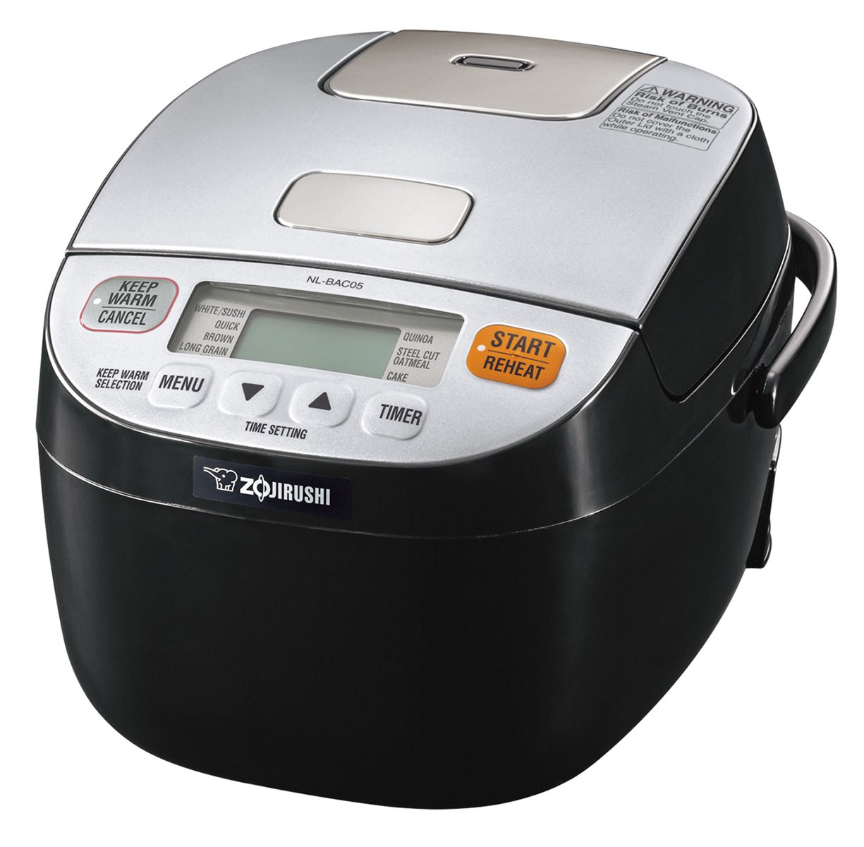 Zojirushi 612252-NL-BAC05SB Micom Rice Cooker and Warmer, Silver Black - 5.5 Cups (Uncooked) | Perfect for Home, Office & Dorm | Automatic Keep-Warm & Reheat Functions