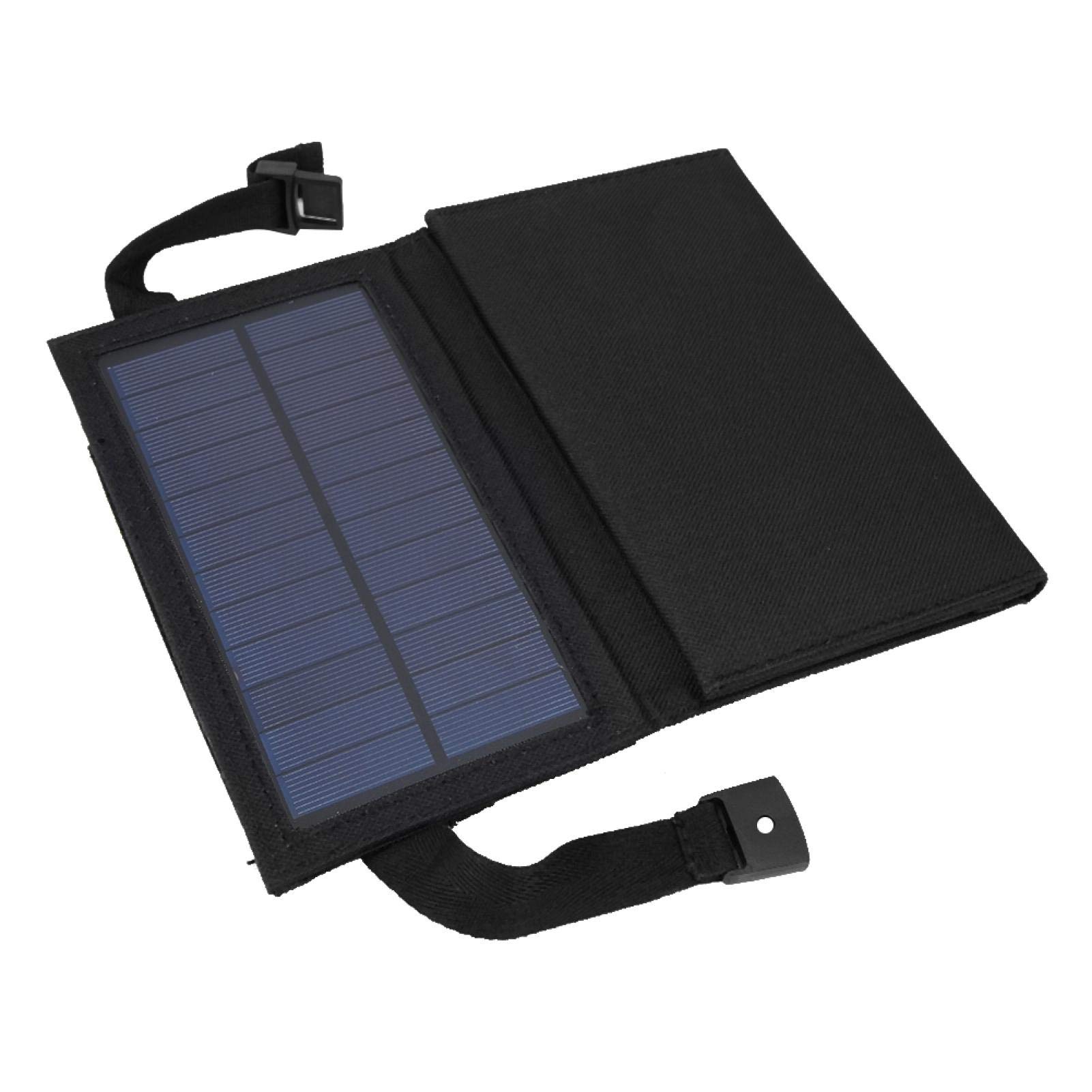 Xirfuni Solar Battery Charger - Foldable Durable USB Solar Panel Charger with 5V Output for Camping, Hiking, Travel & Emergency Power (Portable Solar Charger for Phones, Tablets & USB Devices)