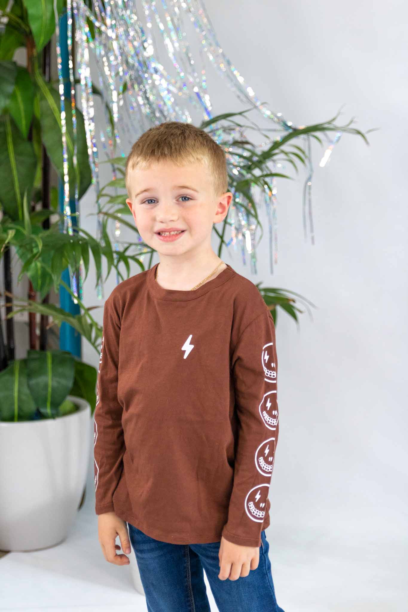 Cool Lightning Skeleton Print T-Shirt for Boys - Trendy Graphic Tee for Halloween, School & Everyday Wear