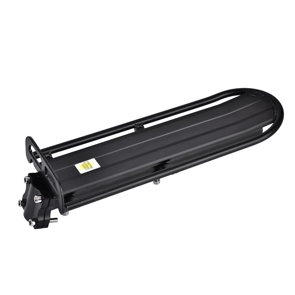 Aluminum Alloy Bike Rear Rack - Quick Release Cargo Carrier for Cycling, Kids Seat & Bike Pegs - Holds 10KG - Perfect for Family Rides, Commuting & Grocery Hauling