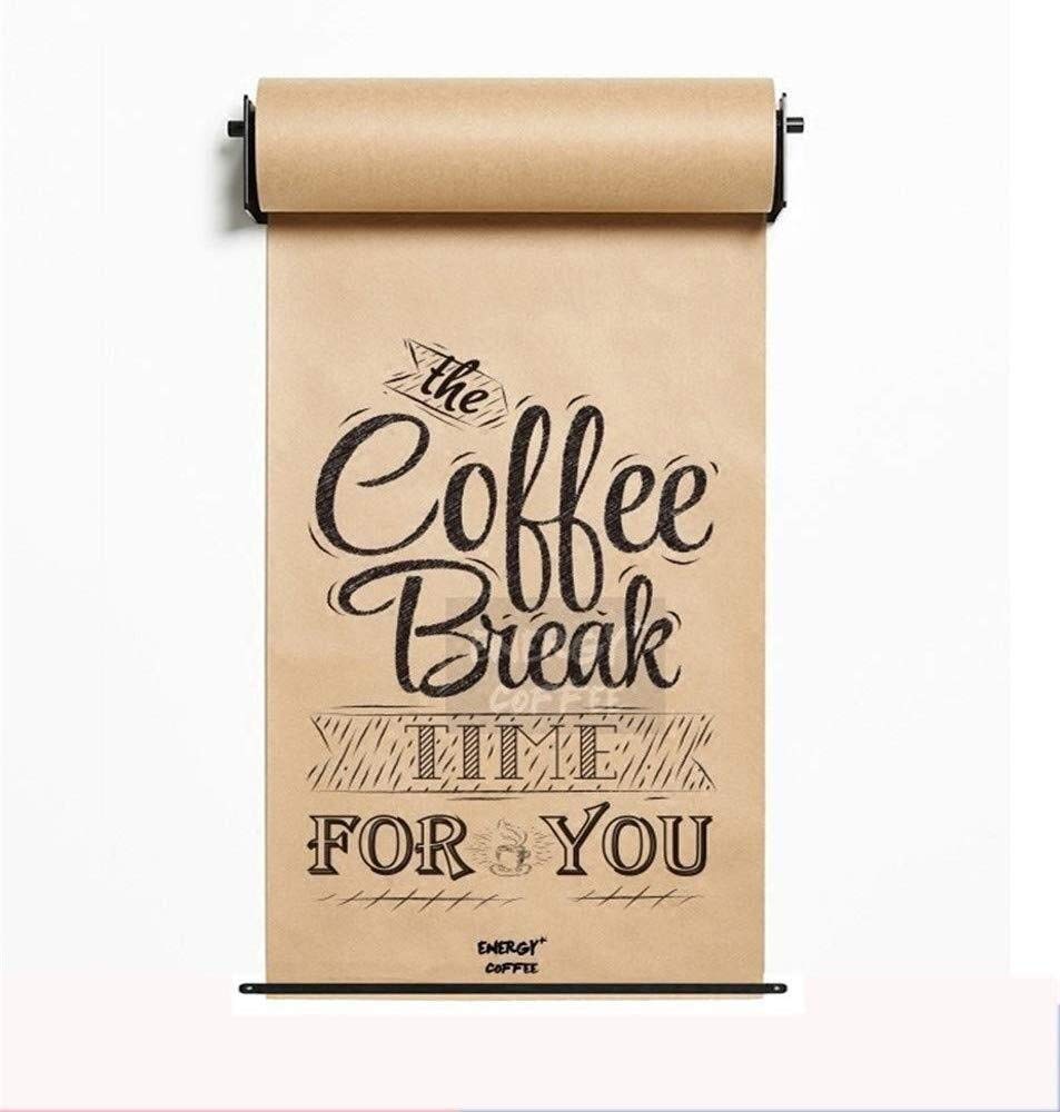 EDCRFVT Creative Wall Mounted Kraft Paper Note Roll Dispenser - Studio Roller Paper for Office & Home Decor - Whiteboard Alternative - Perfect for Bulletin Boards, Idea Sharing & Wall Organization