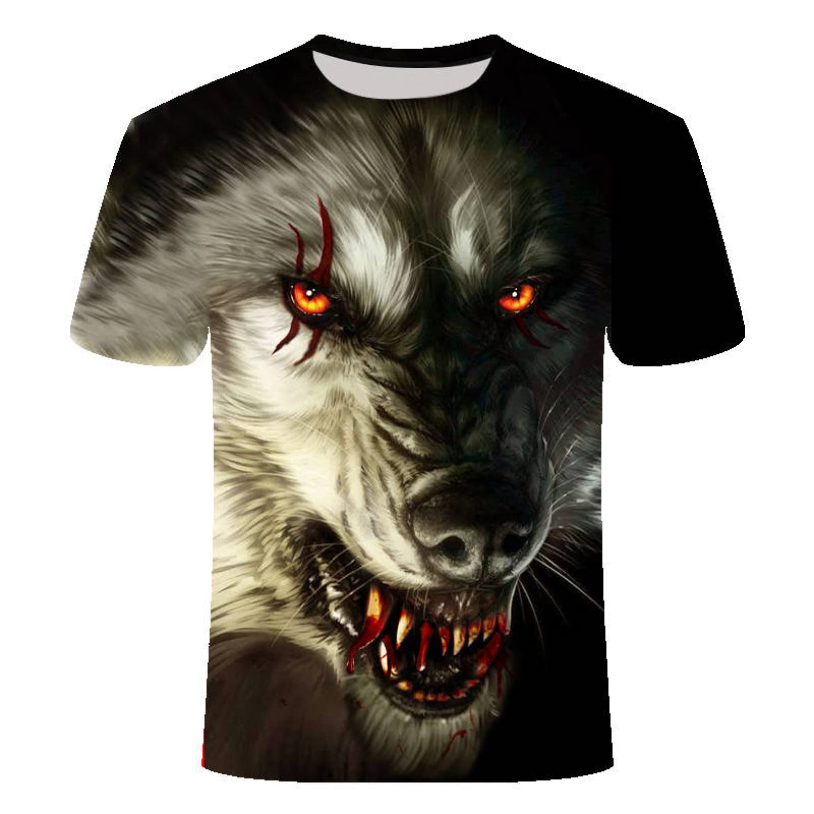 XKYDYF 3D Animal Print T-Shirt - Funny Monkey & Gorilla Graphic Tee for Men & Women | Unisex Short Sleeve Hip Hop Streetwear Shirt | Perfect for Casual Wear, Music Festivals & Urban Fashion