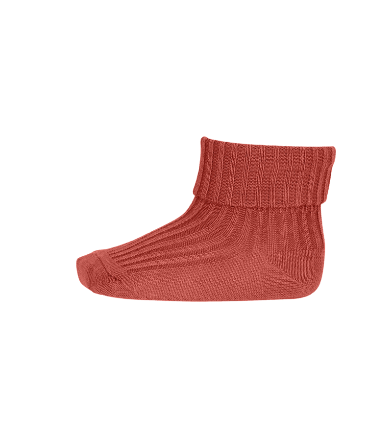 Canyon Rose Cotton Rib Ankle Socks by MP Denmark - Soft & Breathable Women's Socks for Everyday Wear, Workout & Casual Outfits