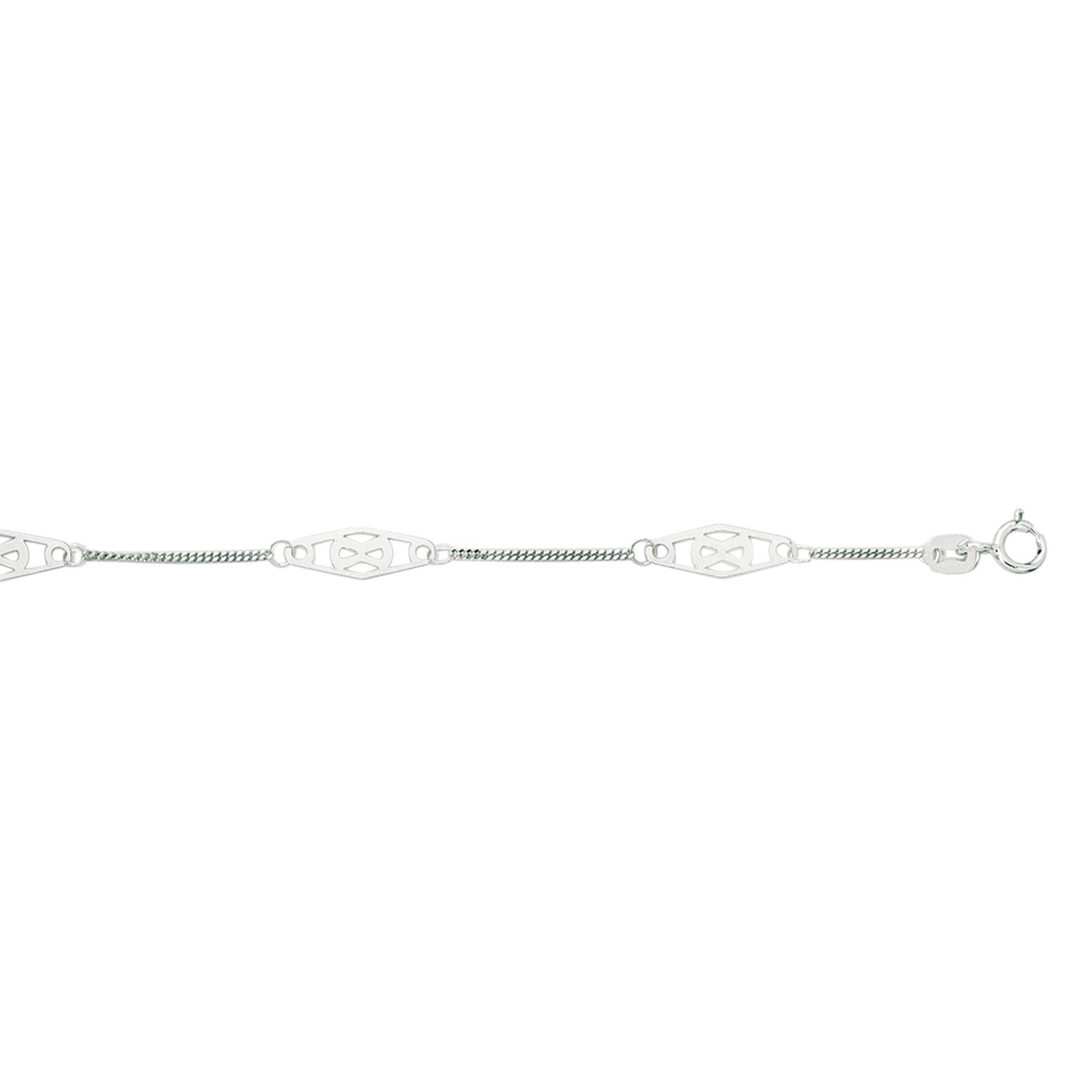 14K White Gold 10 Inch Infinity Anklet with Spring Ring Clasp - Elegant Ankle Bracelet for Women, Perfect for Weddings, Parties & Everyday Wear