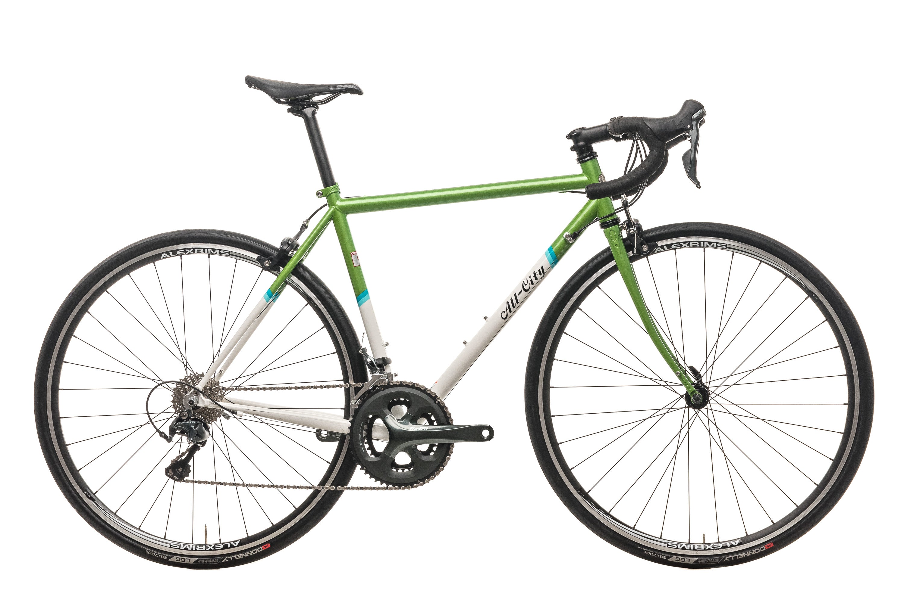 All City Mr. Pink Classic Road Bike 2019 - 49cm Lightweight Aluminum Frame with Carbon Fork - Perfect for Urban Commuting & Weekend Road Cycling