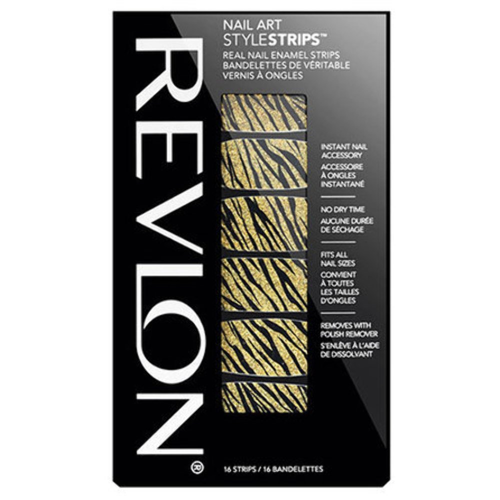 Revlon Wild One Nail Art Style Strips - 16 Self-Adhesive Nail Decals for Creative Manicures | Perfect for Parties, Holidays & Special Occasions