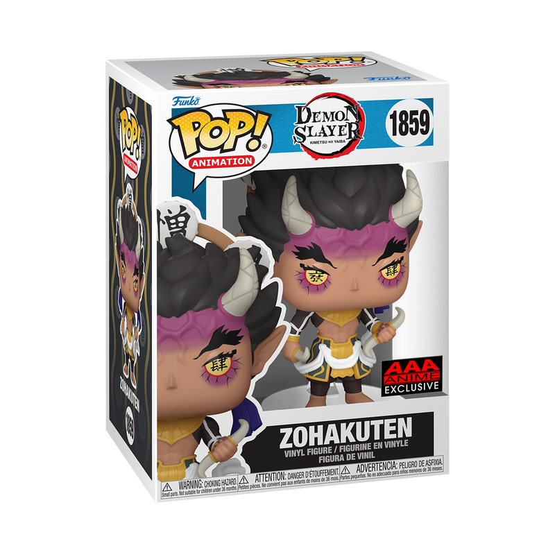 Demon Slayer Pop! Zohakuten Vinyl Figure (AAA Exclusive #1859) - Anime Collectible for Fans, Home Decor & Gift Idea