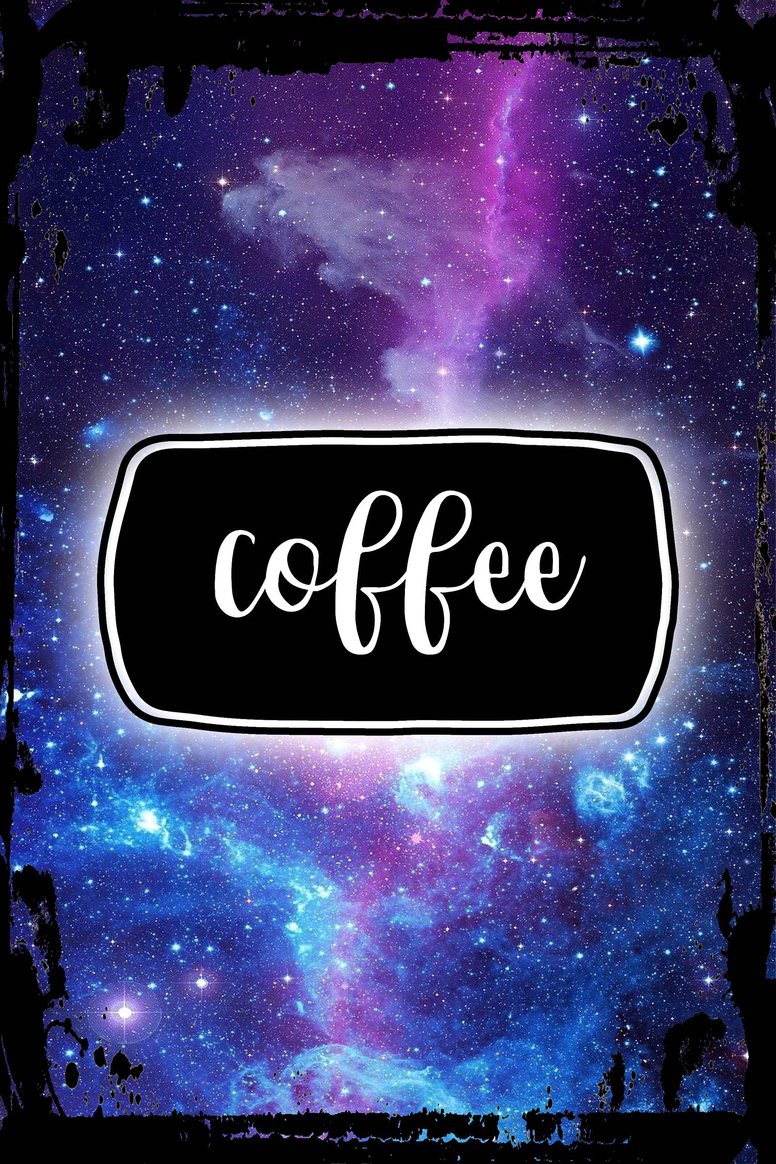 Galaxy Inspirational Coffee Lover Metal Wall Art - Funny Coffee Pour & Beans Decor - Perfect Gift for Coffee Enthusiasts & Home Office Decor