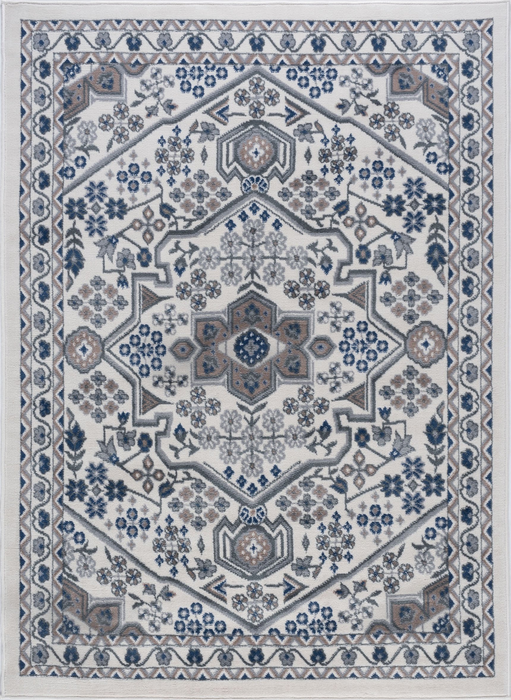 Universal Rugs Logan Area Rug 9' x 12.6' Cream - Soft Plush Living Room Rug for Home Decor, Bedroom, Office | Non-Slip & Easy to Clean