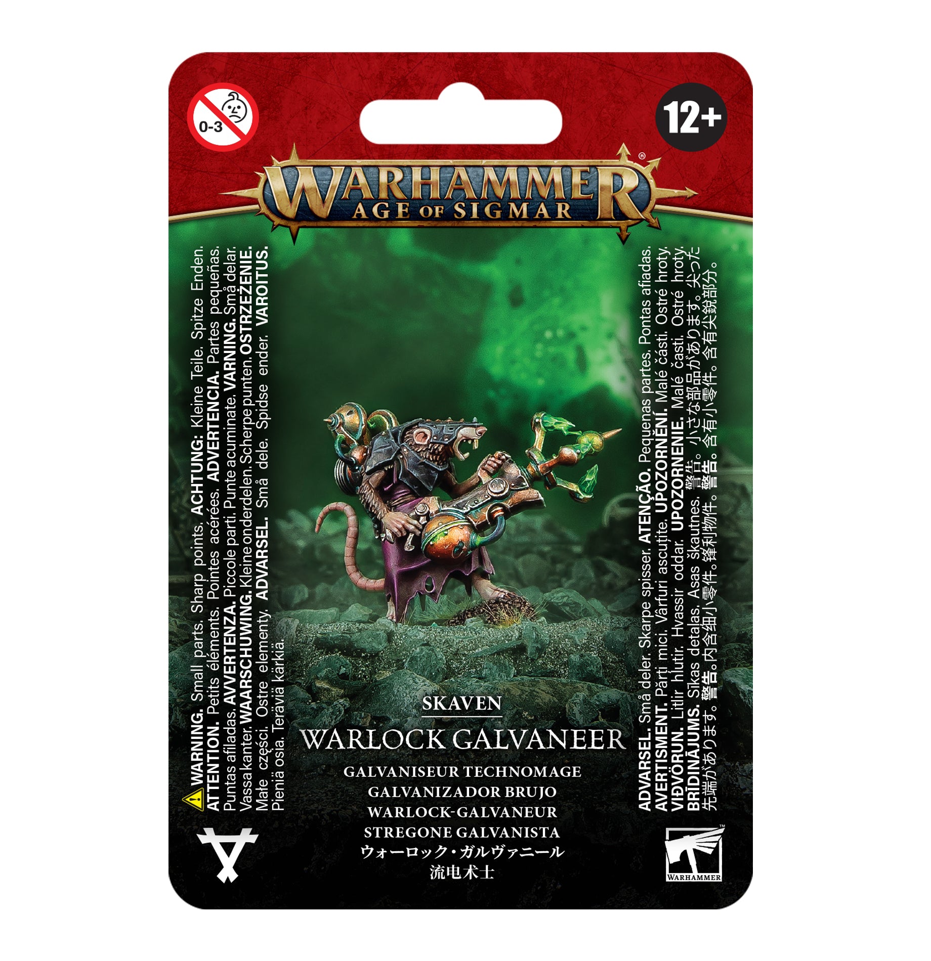 Age of Sigmar Skaven: Warlock Galvaneer - Warhammer Miniature for Tabletop Gaming & Collectors | Perfect for Fantasy Battles & Display