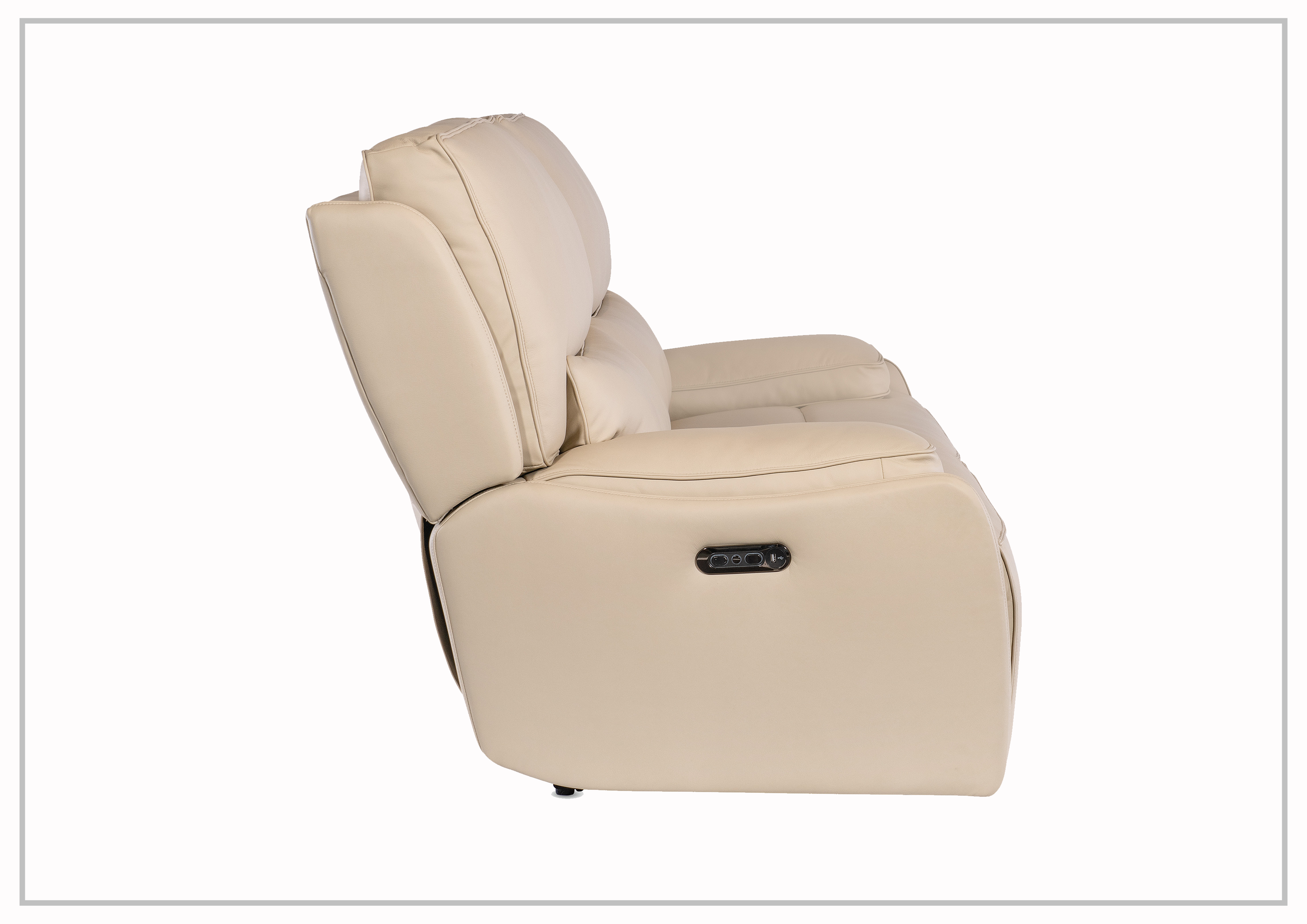 Hooker Furniture Kramer Zero Gravity Power Recliner Sofa - Dark Brown & Light Gray - Adjustable Comfort for Living Room & Home Theater