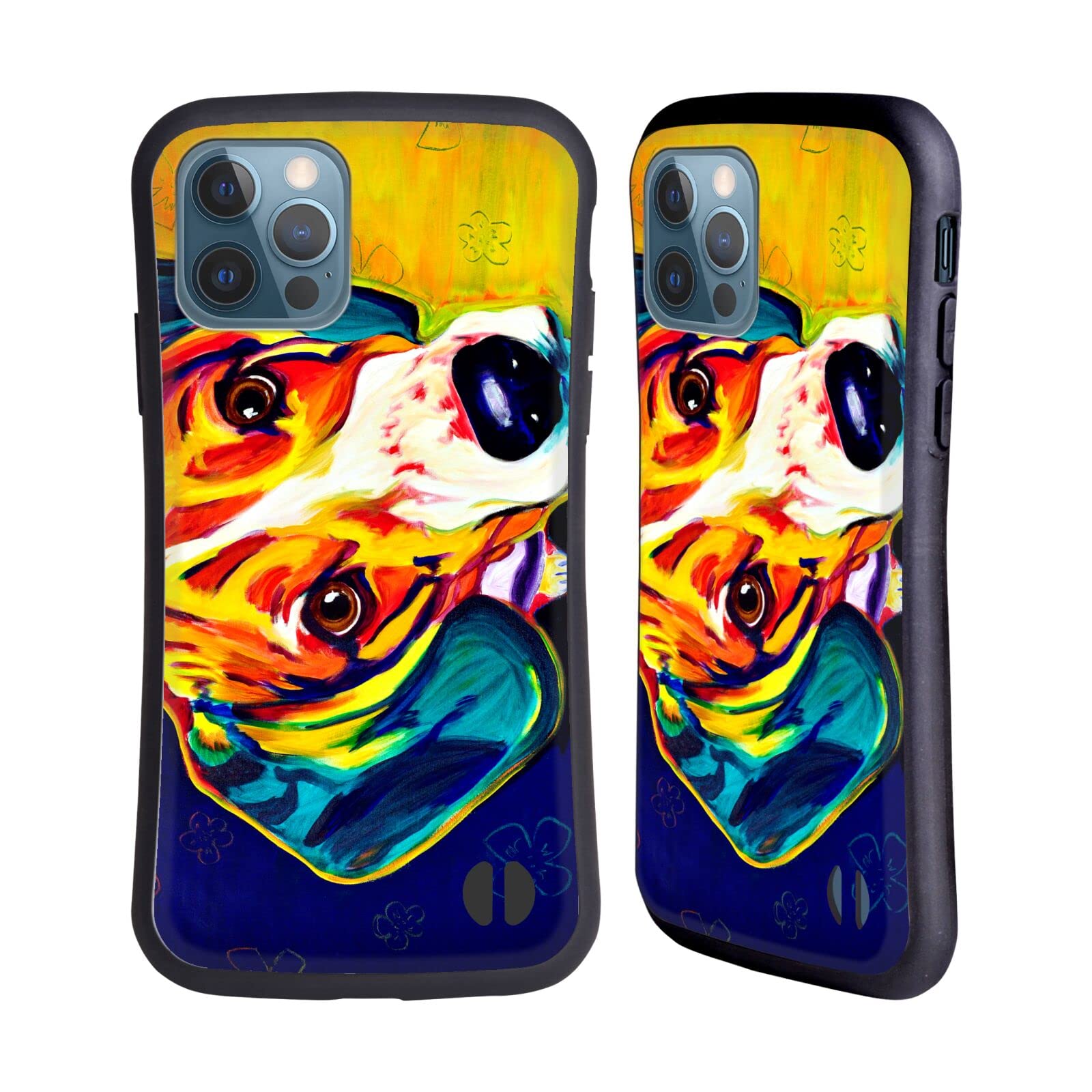 Officially Licensed DawgArt Beagle Bailey Dogs 2 Hybrid Case for Apple iPhone 12 & iPhone 12 Pro - Durable Protective Phone Cover with Cute Dog Design - Perfect for Pet Lovers & Daily Use