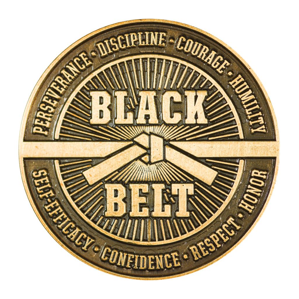 Premium Black Belt Coin Holder - Durable & Stylish for Martial Arts, Gifts & Collectibles | Perfect for Karate, Taekwondo & Self-Defense Training