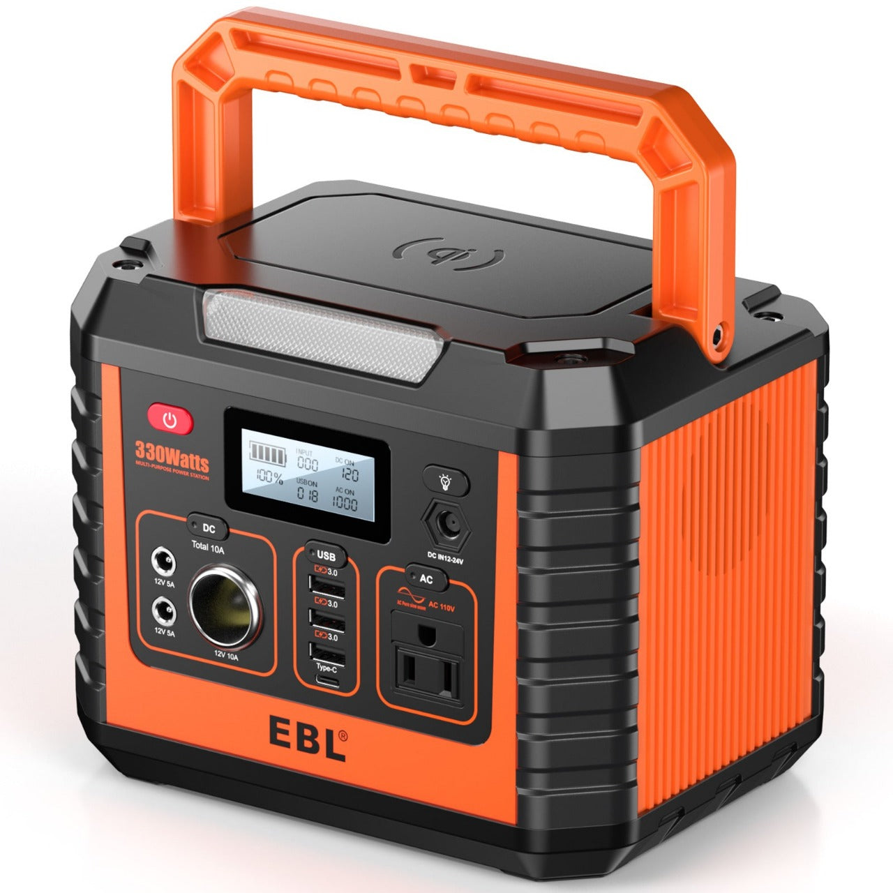 EBL Voyager 330 Portable Power Station - 330Wh Solar Generator for Camping, RV, Emergencies & Outdoor Adventures | Compact Lithium Battery Backup for Phones, Laptops & Small Appliances