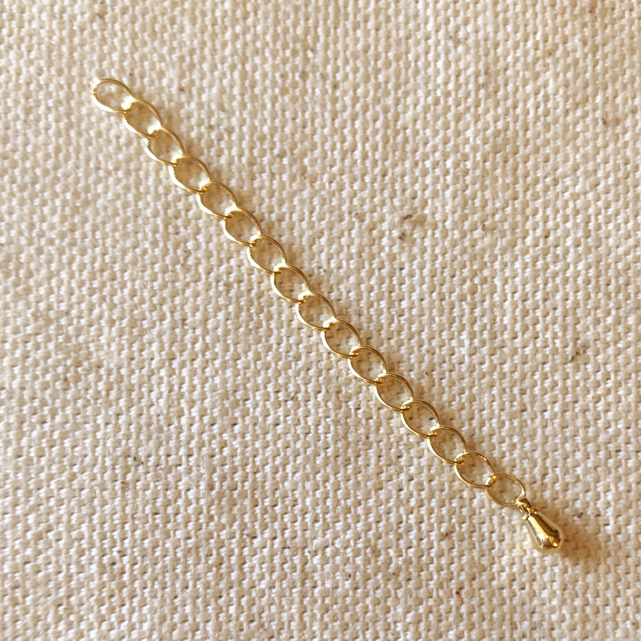 18K Gold Filled Teardrop Extender Chain - Elegant Necklace Extender for Layering Jewelry, Perfect for Pendants & Charm Bracelets - Gift for Her, Bridal & Everyday Wear