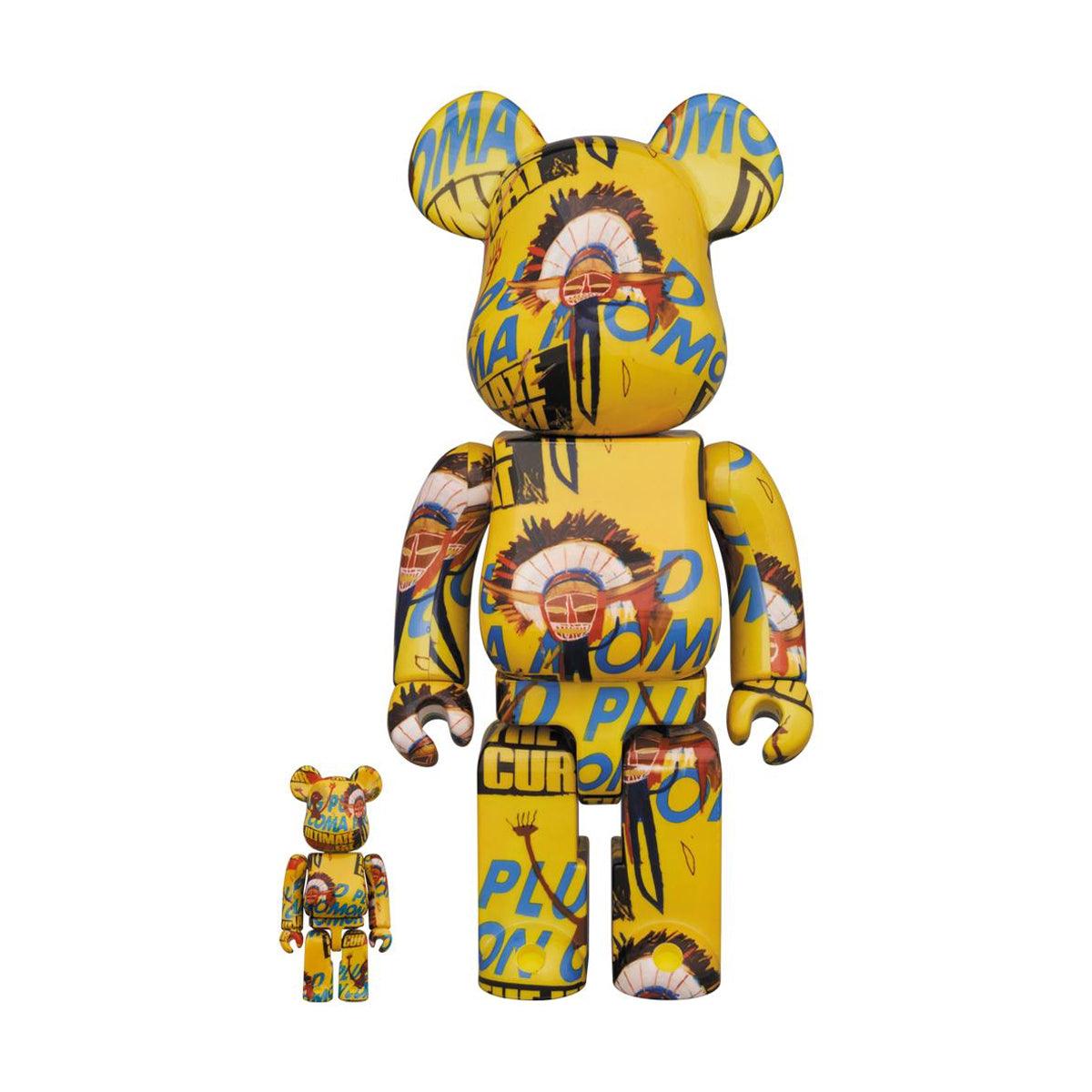 Andy Warhol × Jean Michel Basquiat Be@rbrick 100% + 400% Set #3 - Limited Edition Art Collectible Figures for Home Display & Pop Culture Enthusiasts