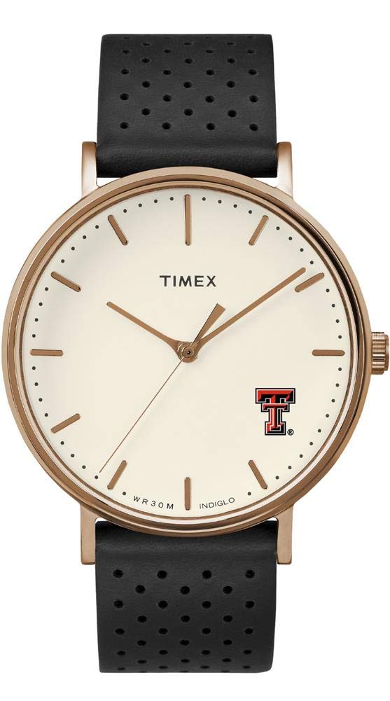 Timex Ladies Texas Tech University Rose Gold Grace Watch - Stylish & Durable Women's Wristwatch for College, Work & Everyday Wear