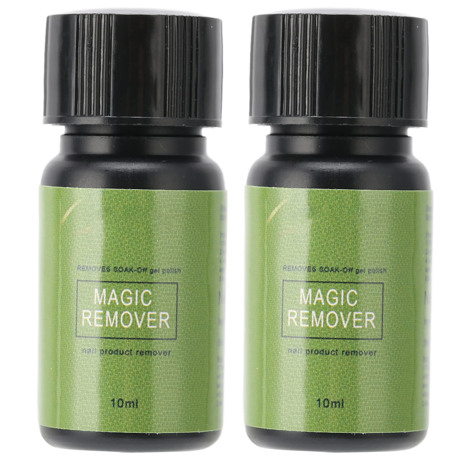 2PCS 10ml Professional Nail Polish Remover for Gel & Acrylic Nails - Fast Acting, Non-Damaging Nail Degreaser - Perfect for Home Salon & DIY Manicures