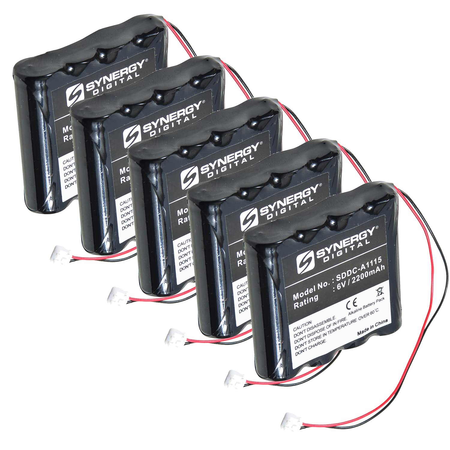 Saflok MT Door Lock Battery Combo-Pack - 5 x SDDC-A1115 Batteries for Electronic Locks | Secure Access for Hotels & Commercial Buildings