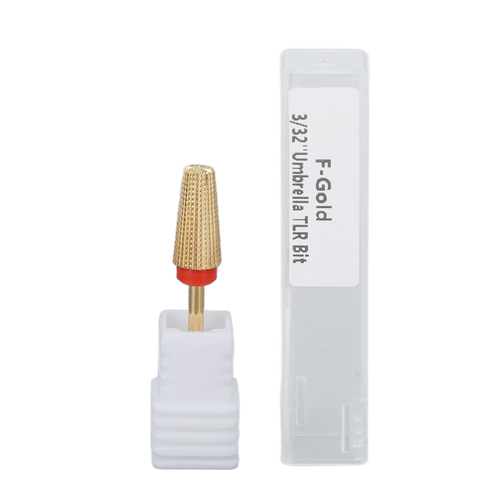 Tungsten Steel Nail Drill Bit for Gel Polish Removal - Multifunctional Grinding Head Manicure Pedicure Tool (Gold) | Portable Salon Equipment for Professional & Home Nail Care