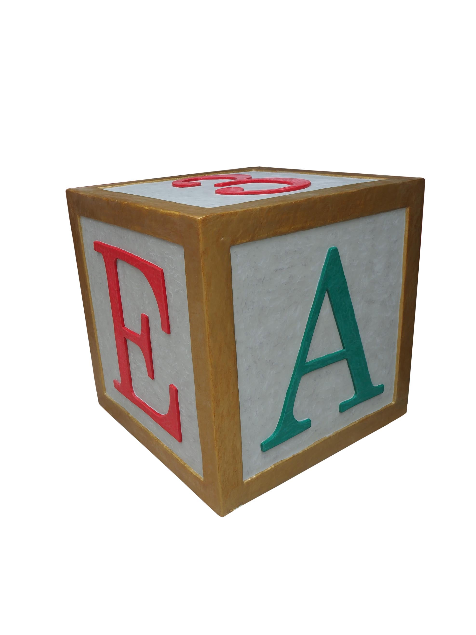 40-Piece Toy ABC Blocks with Gold Outlines - Perfect for Early Learning, Baby Shower Gifts & Toddler Educational Play