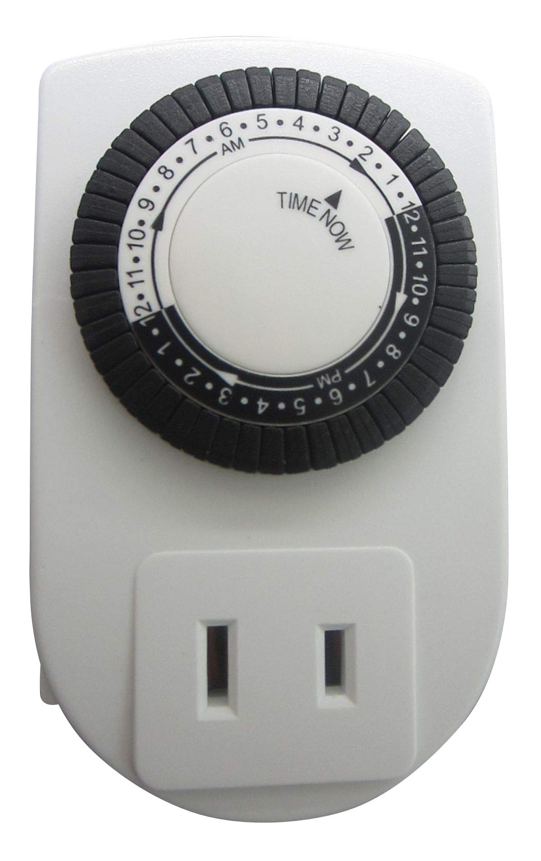 Woods 59888WD 24-Hour Mechanical Plug-In Timer for Indoor Use - 1 Pack, White - Perfect for Lights, Fans & Appliances in Home, Office & Workshop