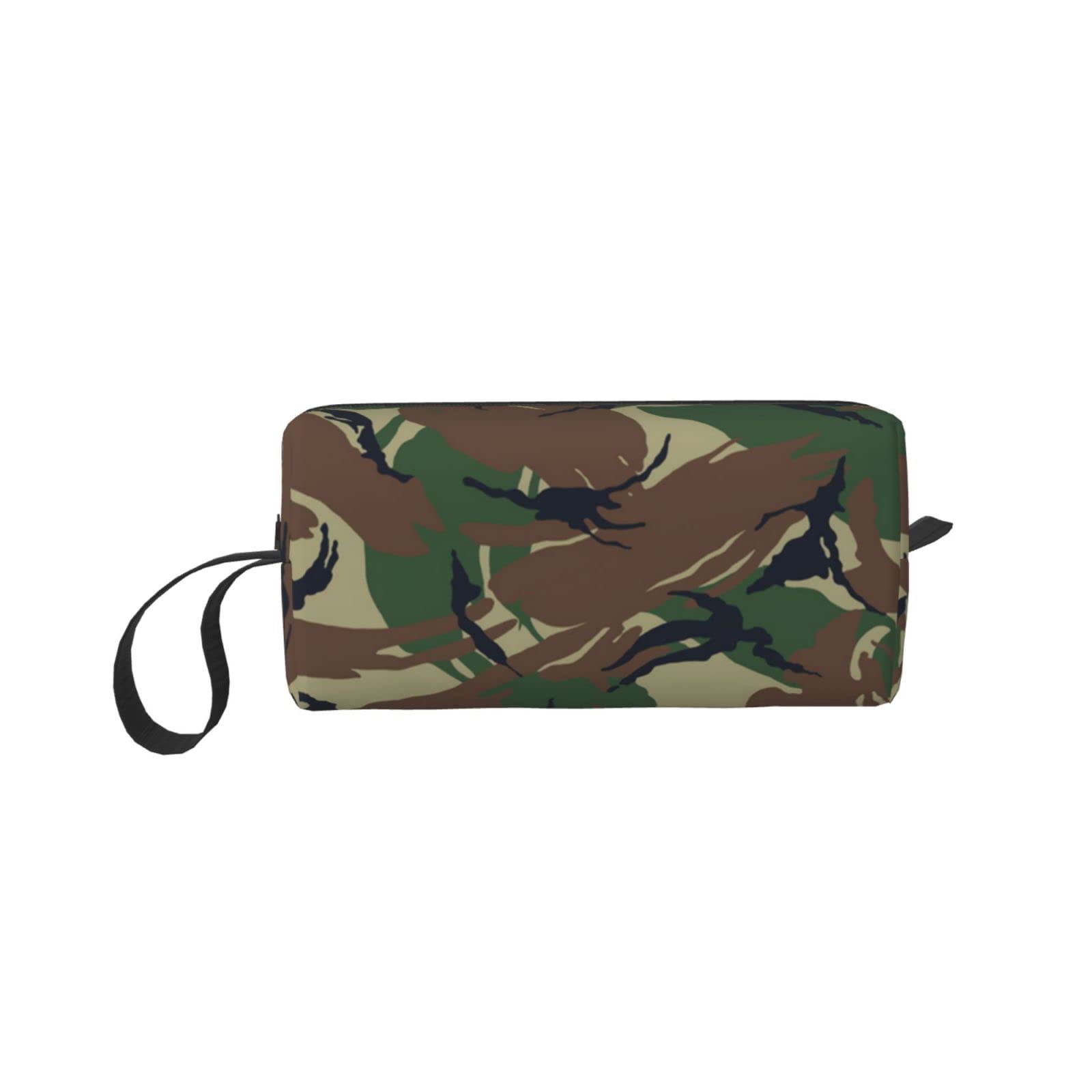 Camouflage Makeup Bag - Waterproof Travel Cosmetic Organizer with Zipper | Portable Toiletry Case for Women | Perfect for Gym, Camping & Vacation Trips