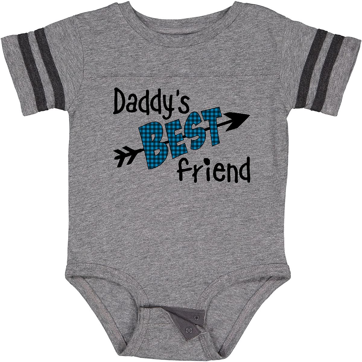 Arrow & Plaid Letters Baby Bodysuit - Inktastic Daddy's Best Friend Design | Perfect for Family Photos & Casual Outings
