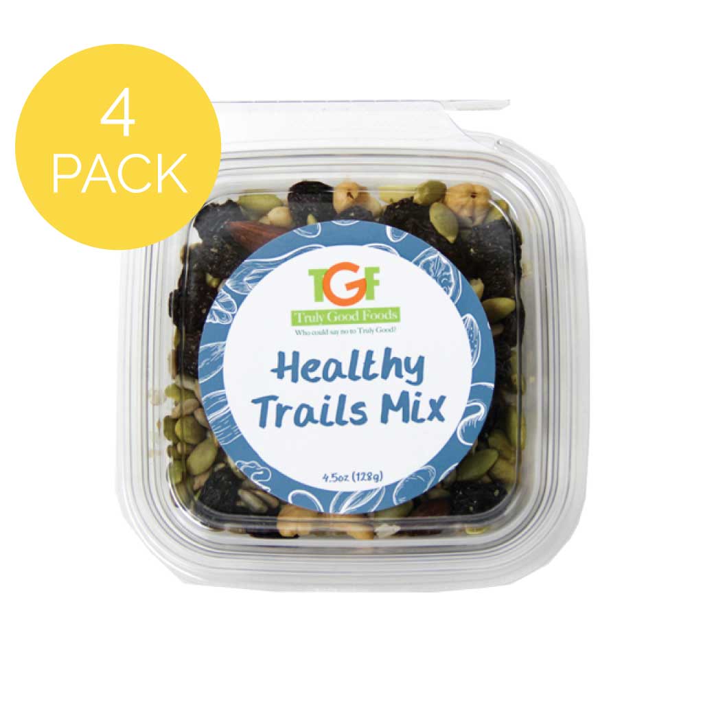 Healthy Trail Mix Mini Cubes Snack Pack - 4 Pack, 4.5oz (128g) - Perfect for Hiking, Camping & On-the-Go Energy Boost
