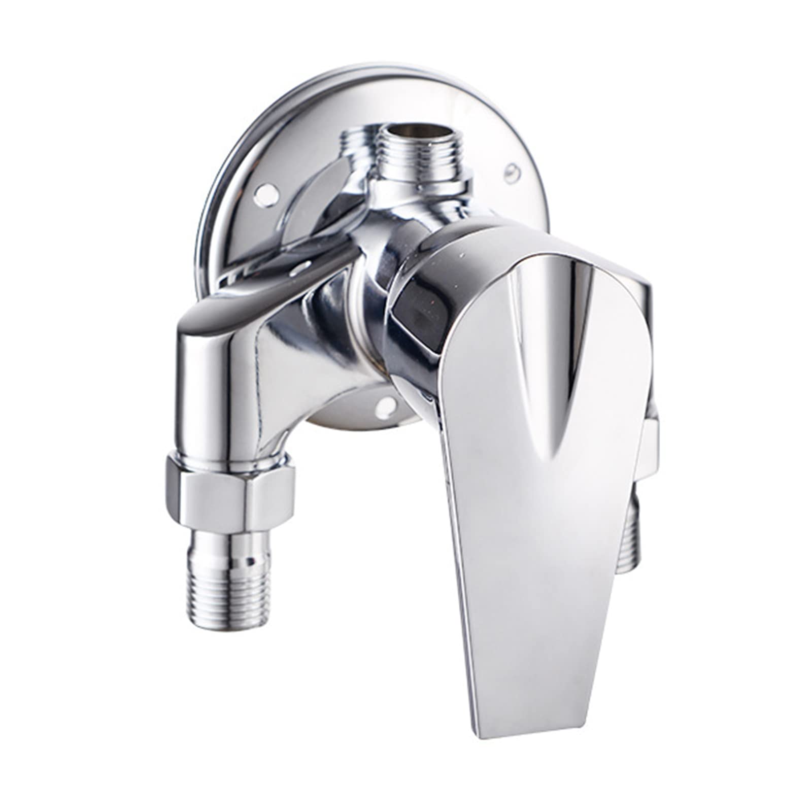 ZYCDP Single Handle Chrome Shower Mixing Valve with Hot & Cold Faucet - Perfect for Bathroom Renovation & Modern Home Upgrades