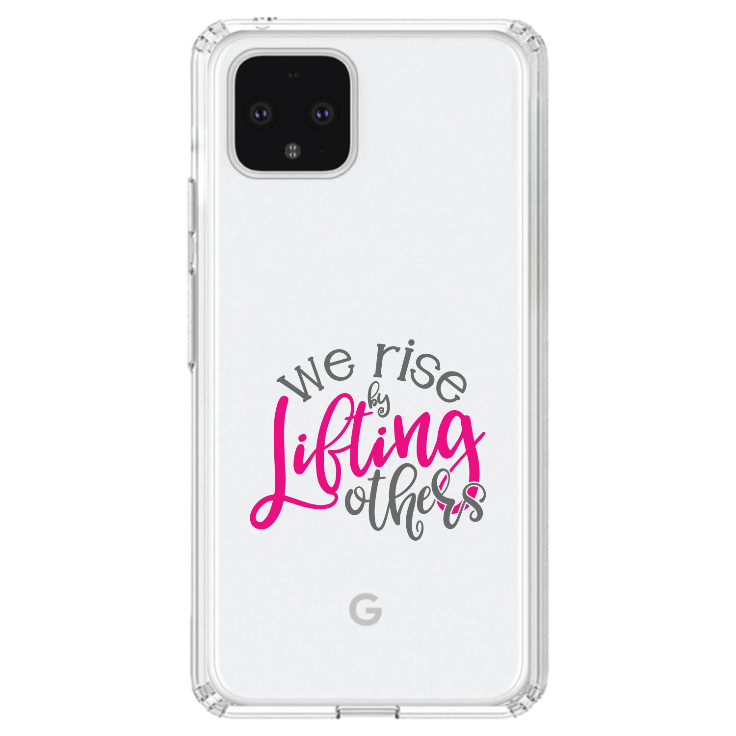 Premium Clear Shockproof Hybrid Case for Google Pixel 4 (5.7 Inch) - Slim TPU Bumper & Acrylic Back with Tempered Glass Screen Protector - Protective Phone Cover for Work, Travel & Outdoor Activities