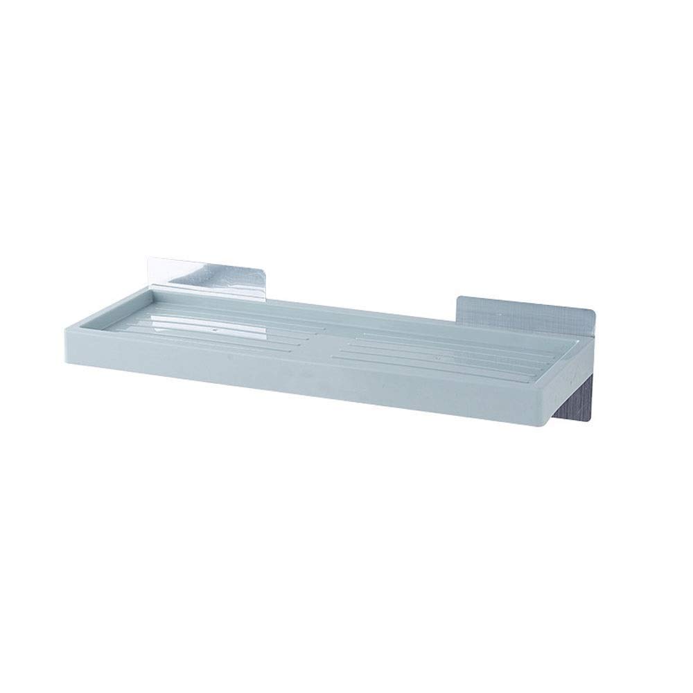 **Green Plastic Wall-Mounted Kitchen Utensil Drain Rack & Bathroom Shelf - Multi-Purpose Storage for Sponges, Cosmetics, Toiletries - Perfect for Kitchen, Bathroom, and Laundry Organization**