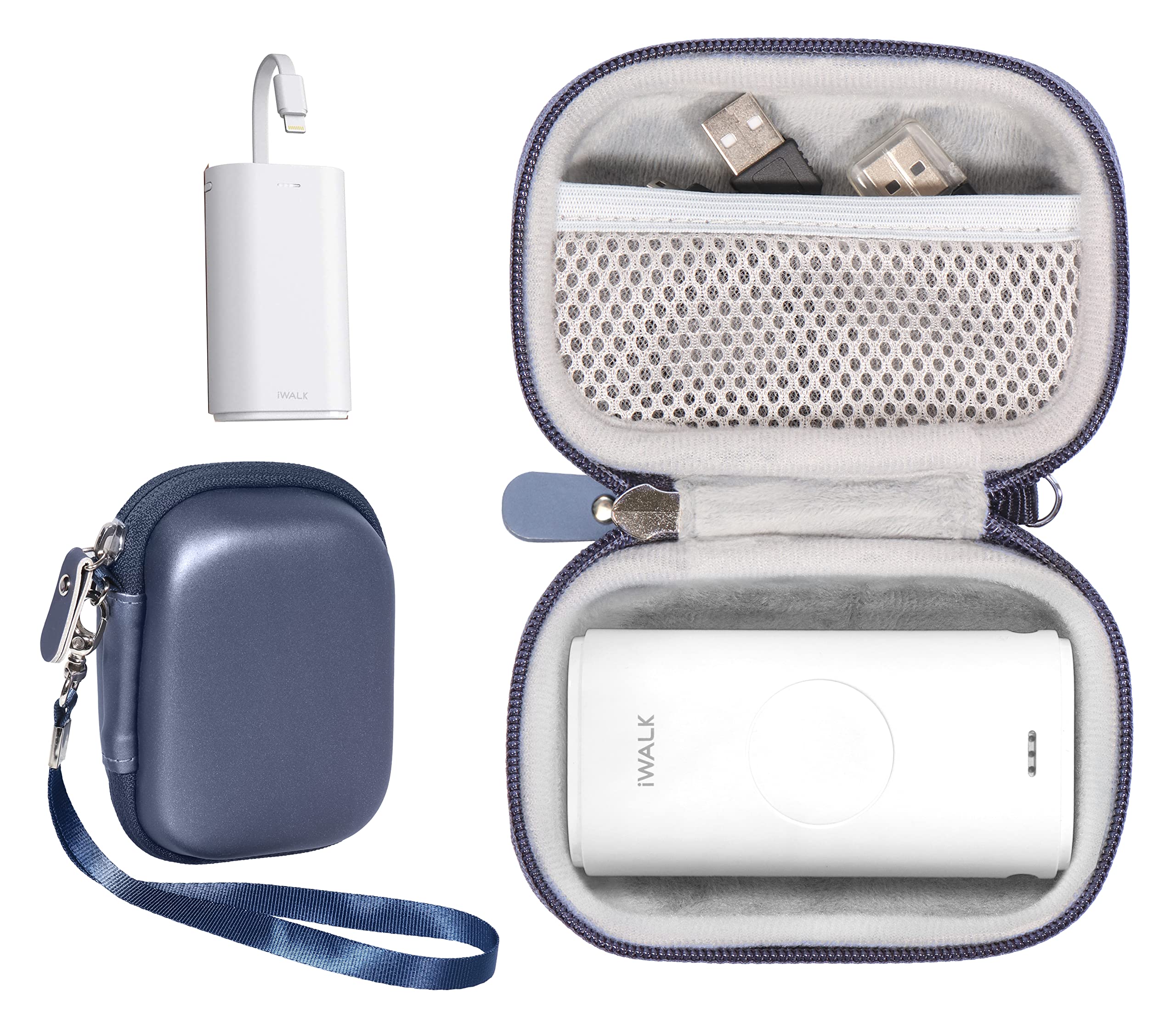 GETGEAR Protective Case for iWALK Portable Apple Watch Charger - Durable & Lightweight (Blue) | Perfect for Travel, Gym & Everyday Use