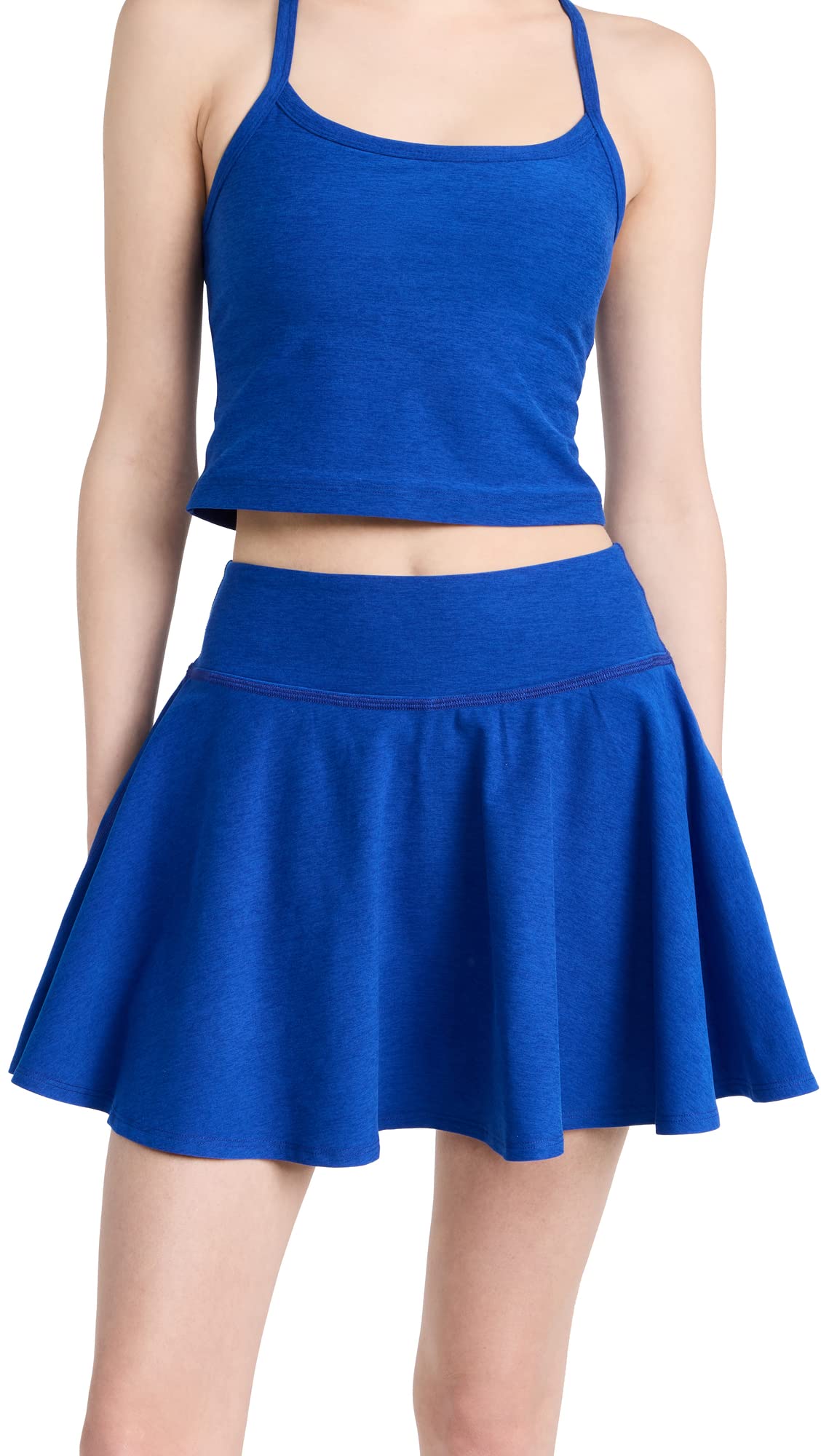 Beyond Yoga Women's Spacedye Hot Shot Circle Skirt - High Waisted Yoga Skirt for Workouts, Running & Lounge Wear - Perfect for Yoga, Pilates & Casual Outfits