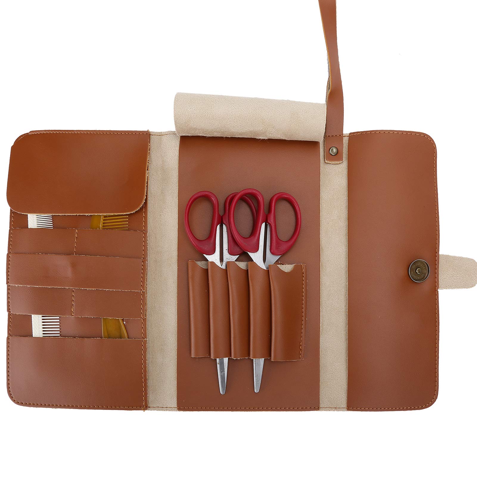 Professional Salon Tool Storage Bag - Durable & Lightweight Hairdressing Organizer with Secure Buckle for Stylists | Perfect for Salon, Travel & Home Use | Hair Scissors, Combs & Brushes Holder
