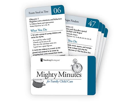 Mighty Minutes® for Family Child Care - 100 Interactive Activity Cards (01-100) | Early Childhood Education & Learning Games for Kids