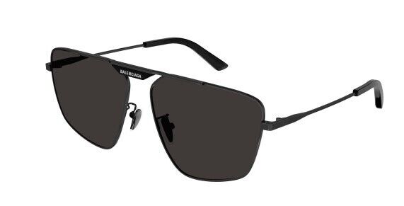 Balenciaga BB0246SA 001 Grey Square Men's Sunglasses - UV Protection, Polarized, Luxury Fashion for Men - Perfect for Driving, Beach & Outdoor Activities