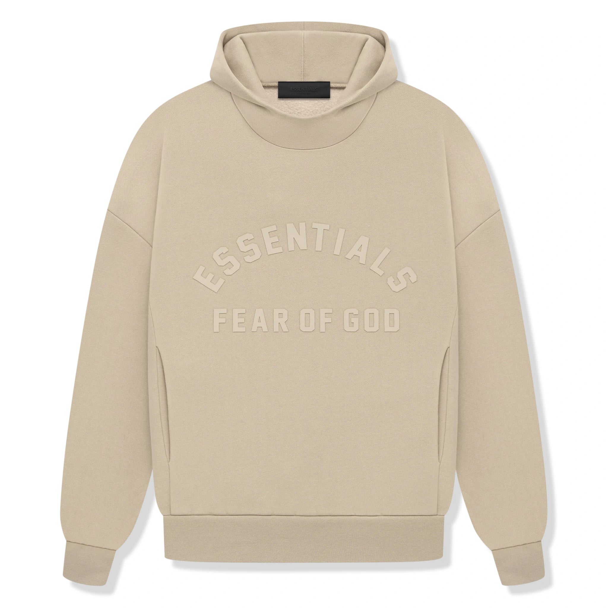 Fear Of God Essentials Dusty Beige Hoodie for Men | FW23 Collection | Premium Cotton Pullover | Streetwear & Casual Wear | Perfect for Everyday Outfits and Layering