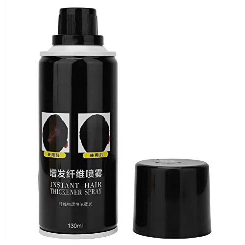 Hair Building Fibers for Thinning Hair - Keratin-Based Hair Loss Concealer Spray, Natural Black Hair Thickener for Men & Women - Disposable Hair Growth Fiber Filler for Daily Styling & Confidence Boost