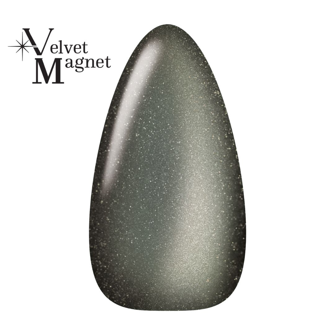 Kokoist Velvet Magnet VM 39 Charcoal Black - Professional Nail Art Gel Polish for Salon & Home Manicure - Perfect for Special Occasions & Everyday Wear