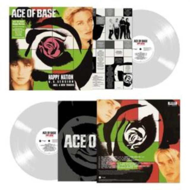 Ace Of Base Happy Nation Clear Vinyl LP Record | Limited Edition 90s Pop Music | Perfect for Collectors & Retro Music Lovers