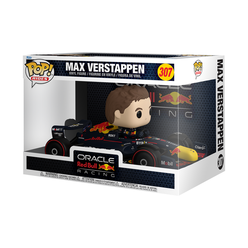 Max Verstappen Formula 1 Super Deluxe Funko Pop! Ride Vinyl Vehicle #307 - Collectible Racing Car Toy for F1 Fans & Gift for Motorsport Enthusiasts