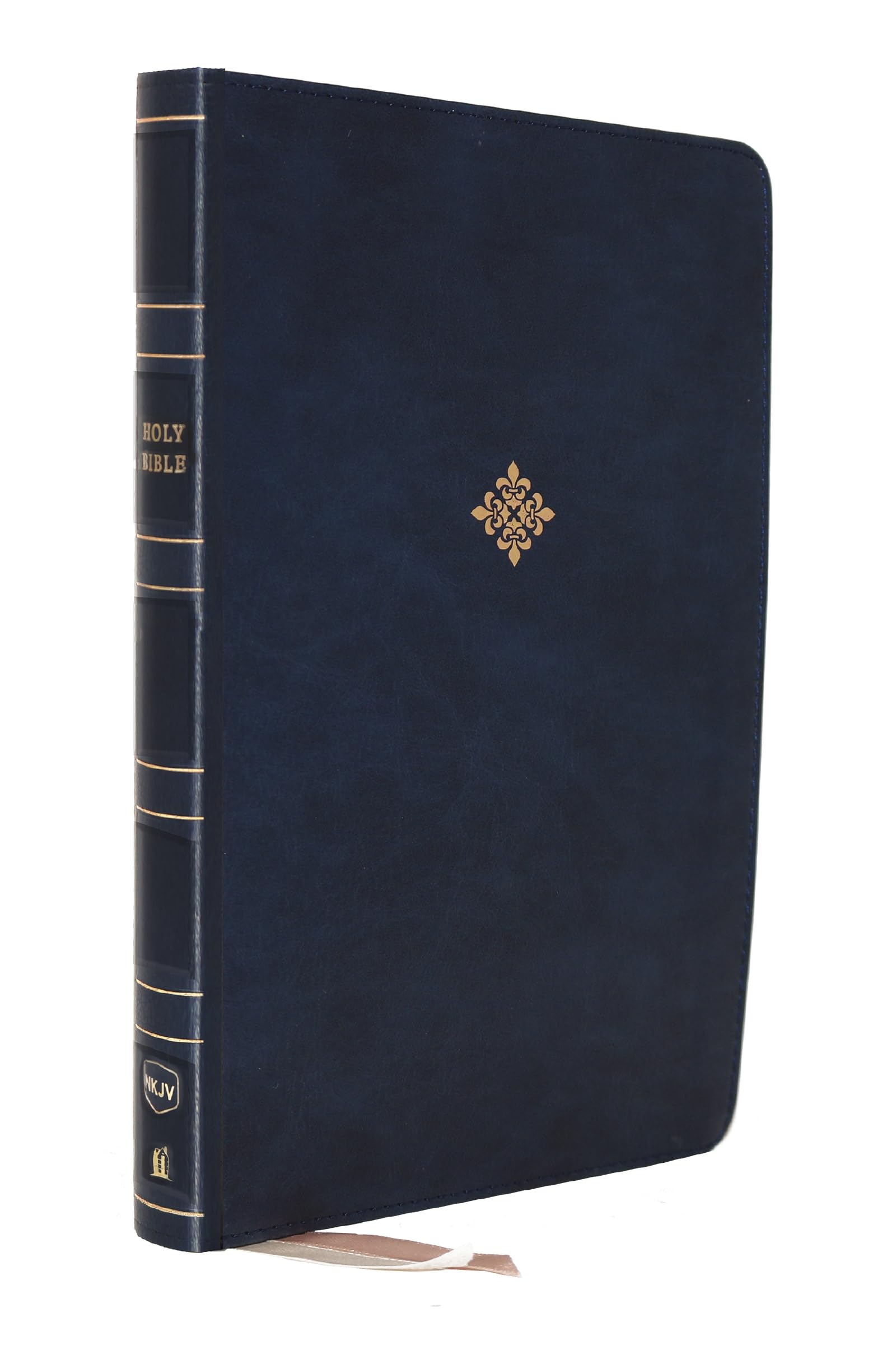 NKJV Giant Print Bible - Blue Leathersoft, Red Letter, Comfort Print for Easy Reading & Study