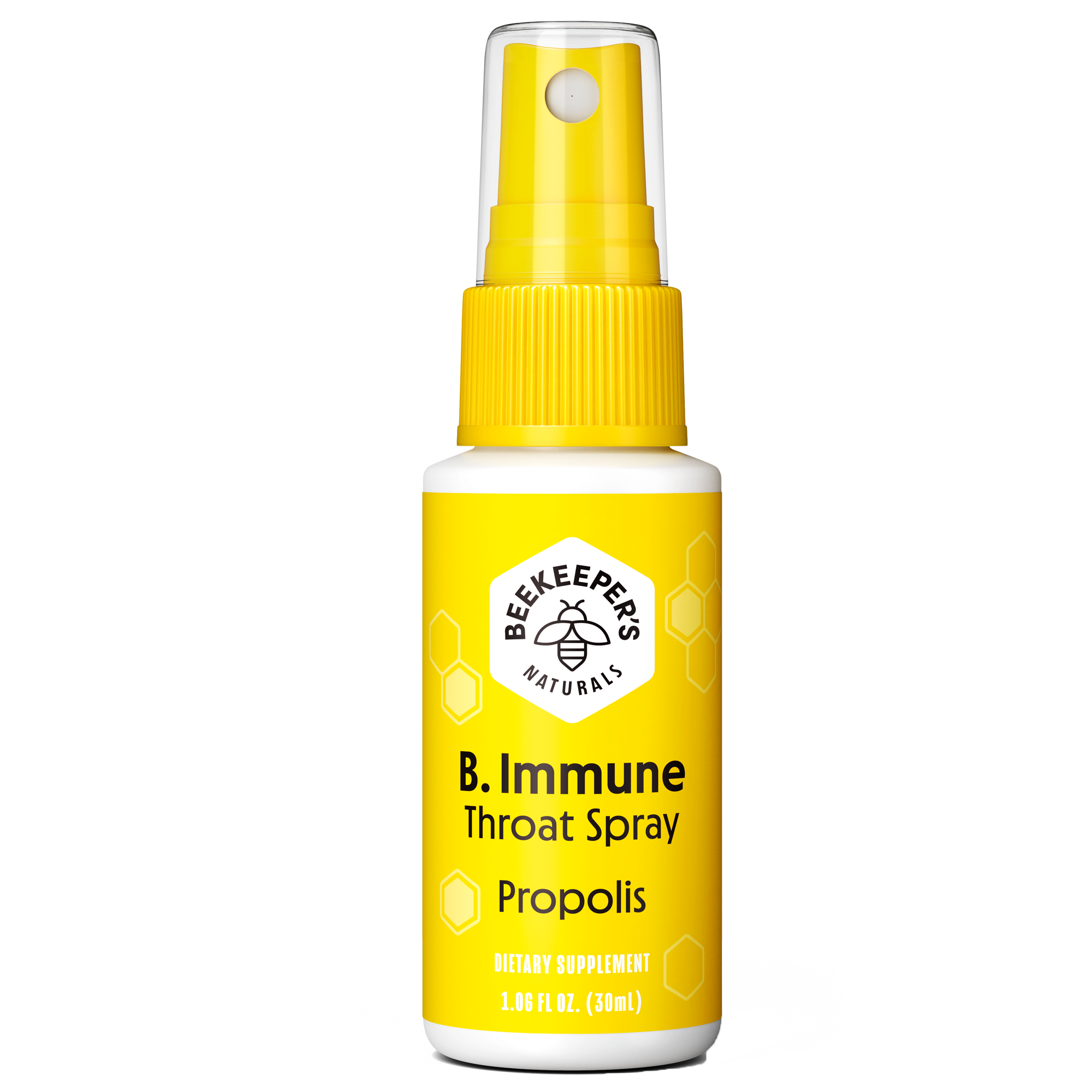 B.Immune Propolis Throat Spray - Natural Immune Support & Sore Throat Relief for Adults & Kids - Perfect for Travel, Work & School