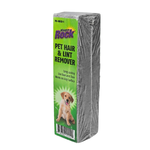 Magna Rock Pet Hair & Lint Remover Stone - Reusable Lint Brush for Clothes, Furniture & Car Seats - Perfect for Dog & Cat Owners
