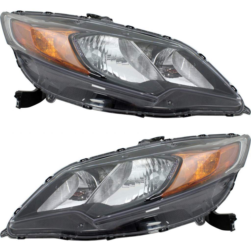 KarParts360: 2014-2015 Honda Civic Headlight Assembly Pair - Driver & Passenger Side with Bulbs (Compatible with HO2502163 & HO2503163) | Perfect for Night Driving, Foggy Conditions & Vehicle Restoration