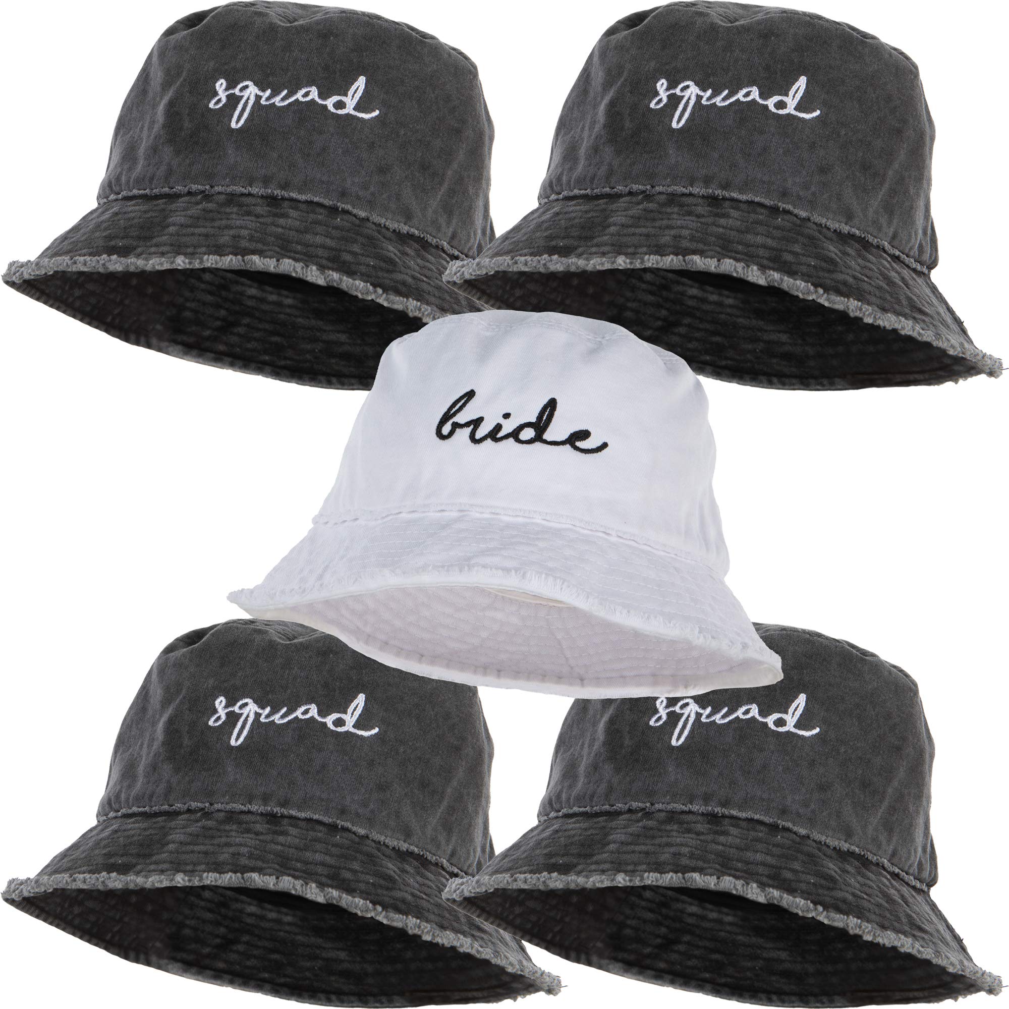 Stylish Embroidered Bucket Hat for Women - Bridal, Bachelorette Party & Honeymoon Accessory - Fashionable Sun Hat for Outdoor Events, Beach Vacations & Summer Adventures