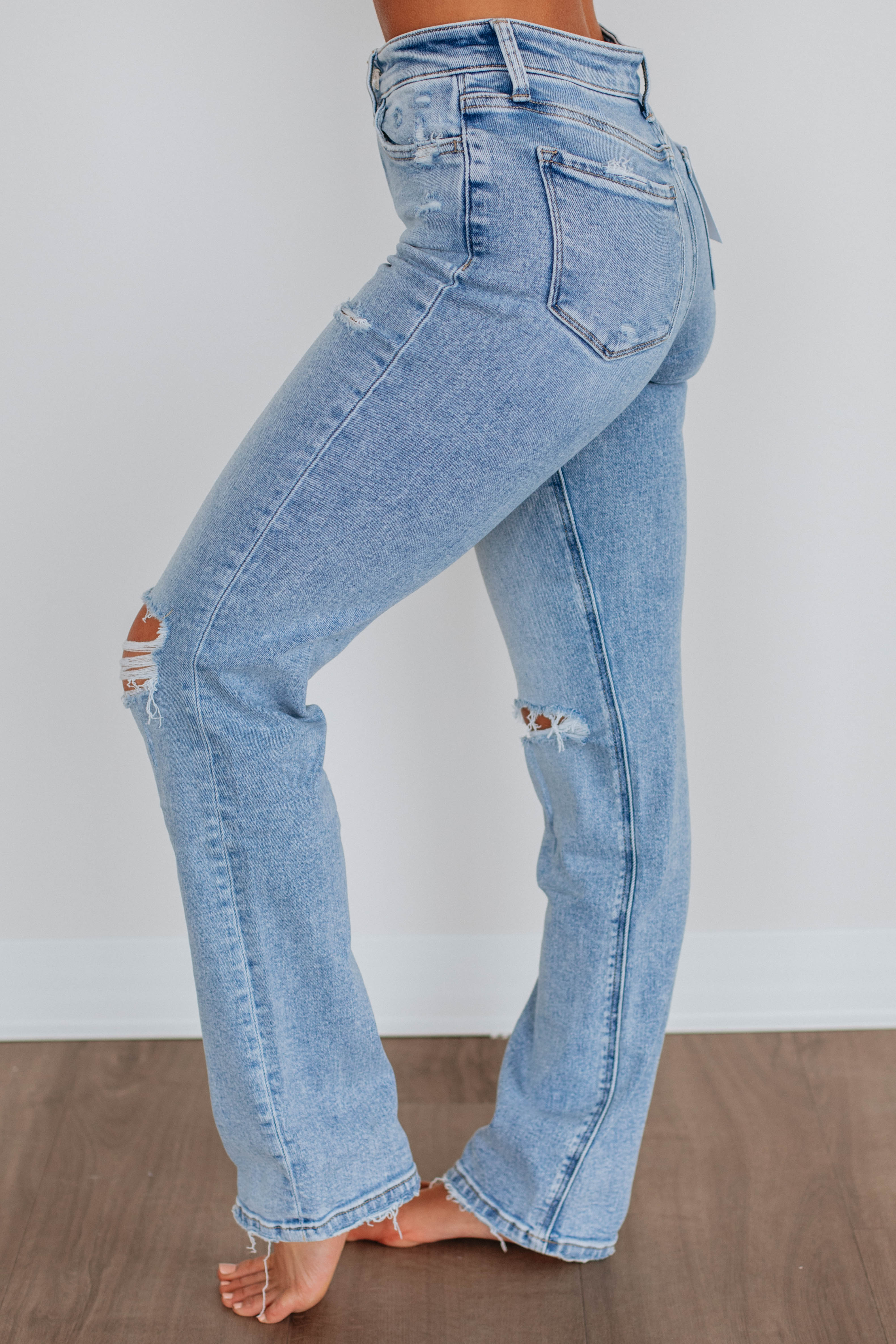Rielle Vervet Women's High Waist Skinny Jeans - Stretch Denim Pants for Casual Wear & Night Out