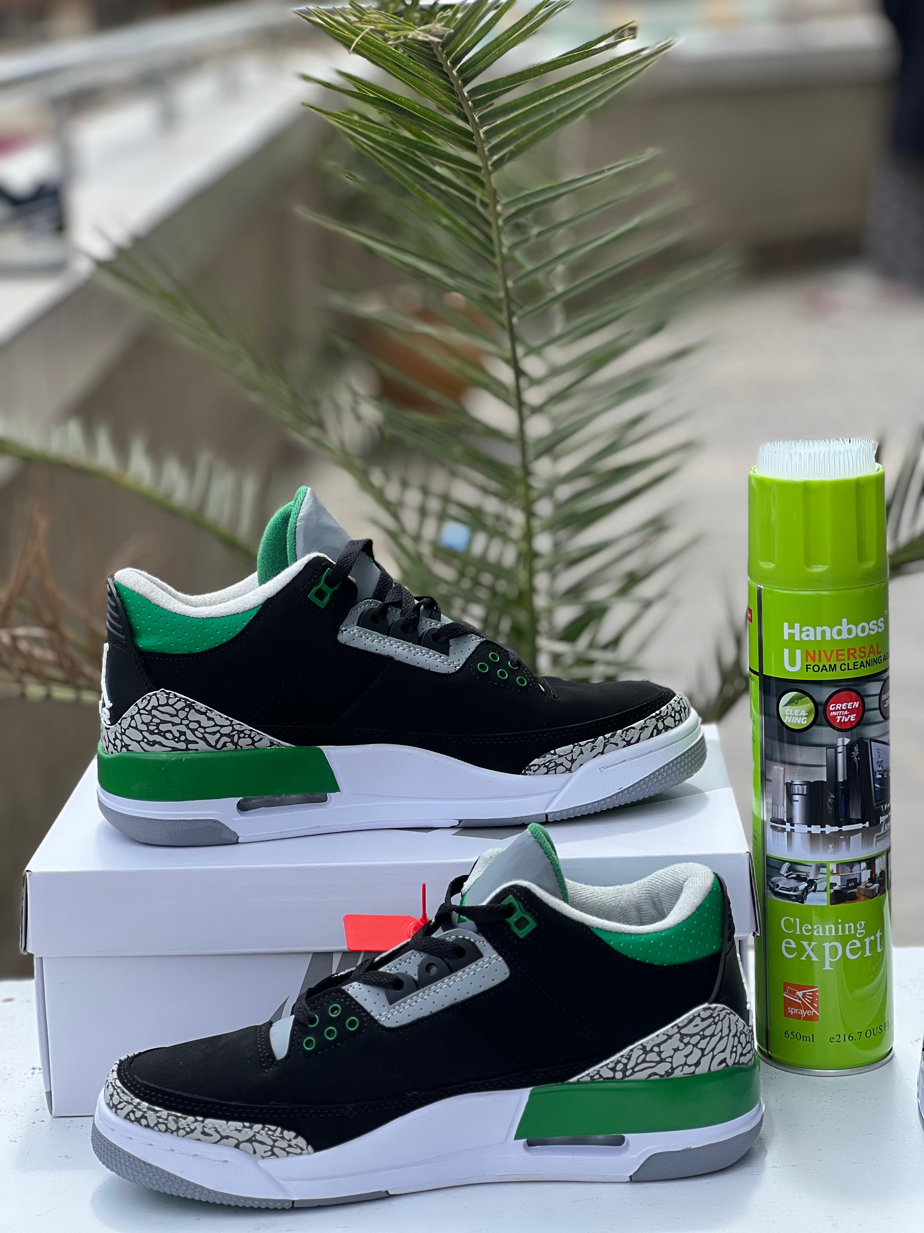 Air Jordan 3 Retro Pine Green Men's Basketball Shoes - Classic Sneakers for Casual Wear & Street Style | Perfect for Basketball, Gym & Everyday Fashion
