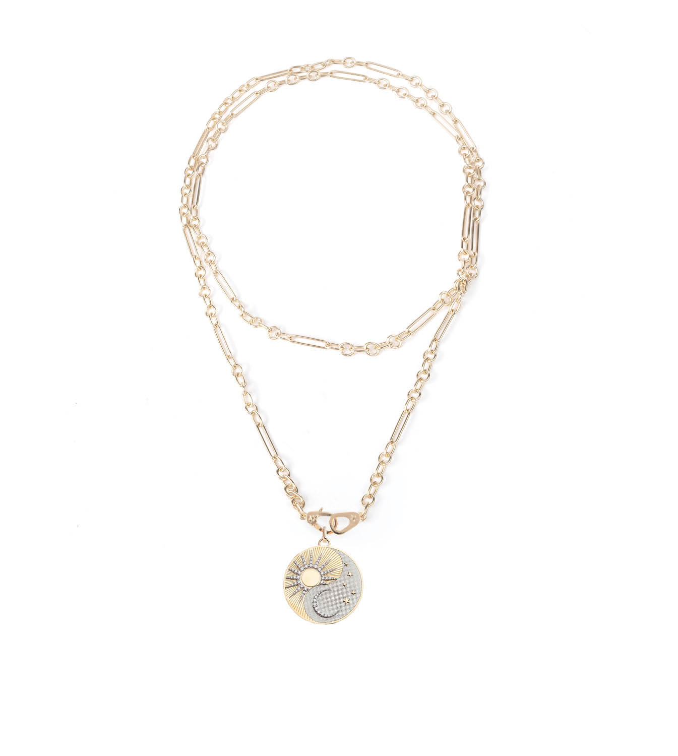 Balance Small Mixed Clip Sister Hook Necklace - Elegant Layering Jewelry for Women, Perfect for Daily Wear & Gift Giving